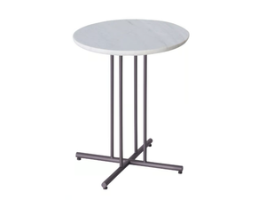 GRAPHIC 955/TBC-40 - Round marble and metal coffee table - Coffee table by Potocco