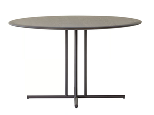 GRAPHIC 955/TGC - Round ash and metal table - Table by Potocco
