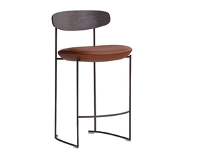 KEEL 922/S - High stool with metal structure and fabric seat - Stool by Potocco