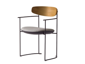 KEEL LIGHT 922/PMB-OUT - Metal garden easy chair with armrests - Armchair by Potocco