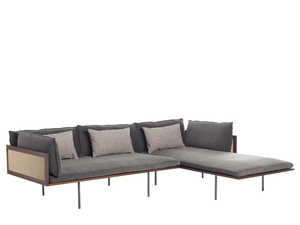 LOOM 880/DRL-OUT / 880/DRM-OUT - Sectional fabric garden sofa with chaise longue - Sofa by Potocco
