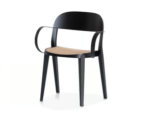 MINIMA 949/PC - Stackable Vienna straw chair with armrests - Chair by Potocco