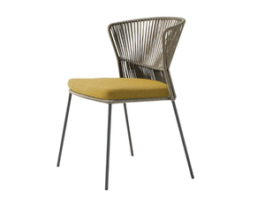 OLA 923 - Stackable rope garden chair with removable cover - Chair by Potocco