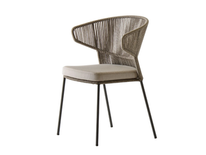 OLA 923/P-IMP - Stackable fabric garden easy chair with integrated cushion - Armchair by Potocco