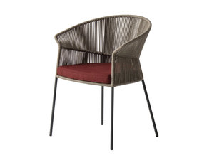 OLA 923/P - Rope garden easy chair with armrests - Armchair by Potocco