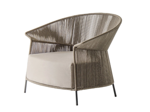 OLA 923/PL - Rope garden armchair with armrests - Armchair by Potocco