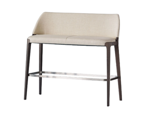 VELIS 942/A2 - High upholstered fabric bench with back - Bench by Potocco