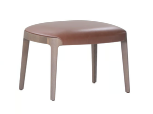 VELIS 942/O4 - Upholstered low leather stool - Stool by Potocco