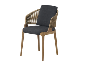 VELIS 942/PAR-OUT - Upholstered fabric garden easy chair with armrests - Armchair by Potocco