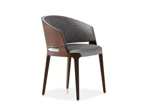 VELIS WOOD 942/PAW - Ash easy chair with fire retardant padding - Armchair by Potocco