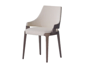 VELIS WOOD 942/W - Upholstered fabric chair with armrests - Chair by Potocco