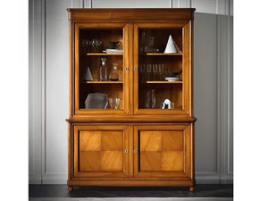 CAPRICCI - Cherry wood display cabinet - Cabinet by Prestige