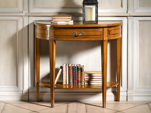 CAPRICCI - Demilune cherry wood console table - Console by Prestige