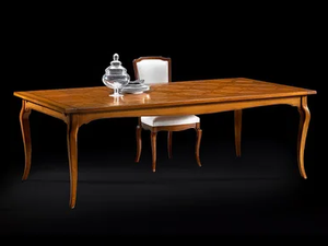 CAPRICCI - Extending rectangular oak table - Table by Prestige