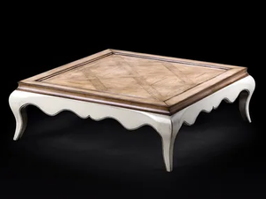CAPRICCI - Square cherry wood coffee table - Coffee table by Prestige
