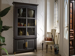 CAPRICCI - Wood and glass display cabinet - Cabinet by Prestige
