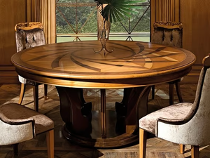 DECÒ - Extending round wooden table - Table by Prestige