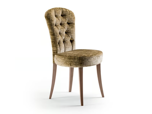 GRAN DUCA - Tufted upholstered fabric chair - Chair by Prestige