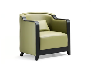 GRAN DUCA - Upholstered leather armchair with armrests - Armchair by Prestige