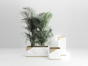 LOUISE - Powder coated steel plant pot - Accessories by PROF