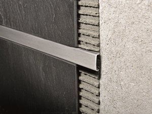 PROLISTEL ACC - Brushed steel edge profile for walls - Finishes accessories by Progress Profiles