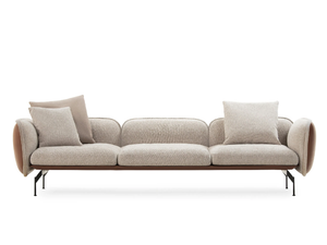 ECHO - 4 seater fabric sofa with removable cover - Sofa by Prostoria