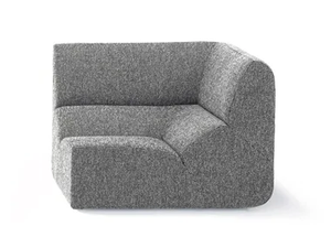 LAYOUT - Corner modular fabric armchair - Armchair by Prostoria