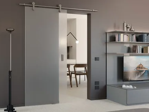KIT KRISTAL - Anodized aluminium sliding door track - Finishes accessories by PROTEK®