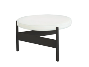 ALWA TWO BIG - Round glass and steel coffee table - Coffee table by Pulpo