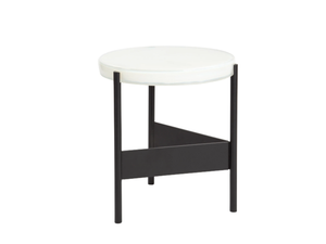 ALWA TWO - Round glass and steel coffee table - Coffee table by Pulpo