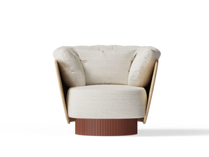 DUNE - Swivel fabric easy chair - Armchair by Punt