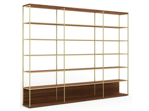 LITERATURA SELECTION - Open freestanding wooden bookcase - Cabinet by Punt