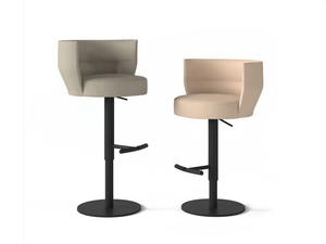 SENA - Trestle-based high stool height-adjustable - Stool by Punt