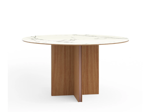 STOCKHOLM CERAMIC - Round ceramic dining table - Table by Punt