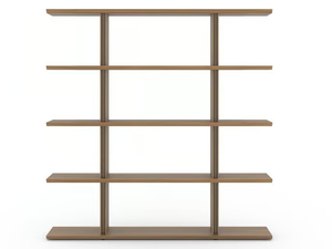 STOCKHOLM - Open double-sided teak bookcase - Cabinet by Punt