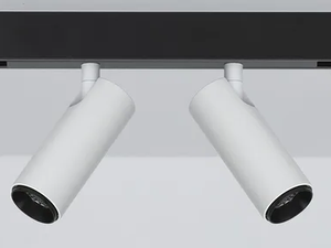 ALPHA MINI TRACK 2 LIGHTS - LED aluminium track-Light - Ceiling lamp by PURALUCE