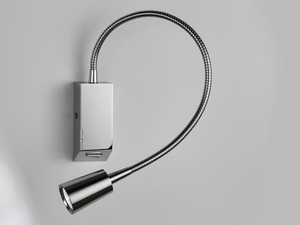 LEDDI - LED brass reading lamp with swing arm - Floor lamp by PURALUCE