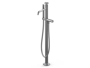 FLORA 6330517F - Floor standing bathtub mixer with hand shower - Tap by QD Magistro Lab