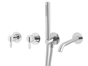 SWING 5970502 - Recessed 4 hole shower mixer with hand shower - Shower by QD Magistro Lab