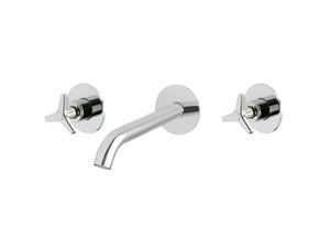 TOMEO 6320310T - 3 hole wall-mounted washbasin mixer - Tap by QD Magistro Lab