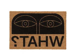 FUNNY FACE - Rectangular coconut doormat - Furniture accessories by Qeeboo