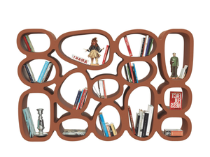 KOIBUCHI - Freestanding double-sided polyethylene bookcase - Cabinet by Qeeboo