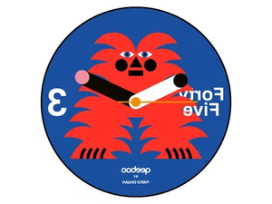 MAGIC SAMU - Wall-mounted ceramic clock - Styling by Qeeboo