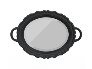 MIROIR - Oval framed mirror - Accessories by Qeeboo