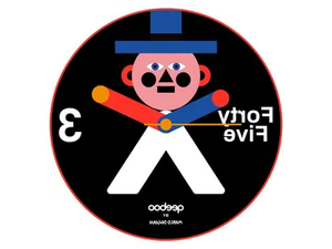 MR. WALLY - Wall-mounted ceramic clock - Styling by Qeeboo