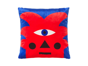RED PALM - Square polyester cushion - Accessories by Qeeboo