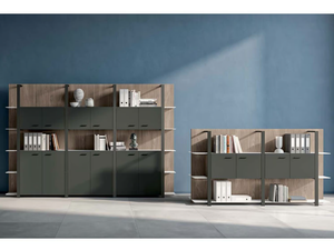 BOISERIE - Boiserie / office shelving - Cabinet by Quadrifoglio Group
