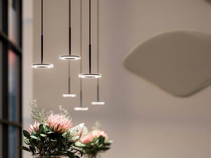CD LED - LED polycarbonate pendant lamp - Ceiling lamp by Quadrifoglio Group