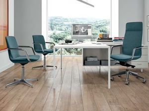 DIÈSIS - Swivel upholstered executive chair - Office Chair by Quadrifoglio Group