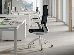 ODE - Swivel office chair with castors - Office Chair by Quadrifoglio Group